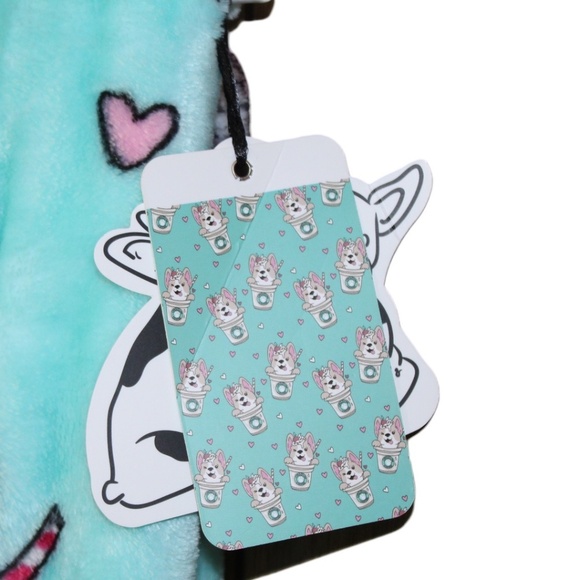 Pickle & Dot Corgiccino Oversized Plush‎ Throw - Picture 3 of 6